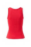 Ceres Life - Skyler Layered Rib Tank - Red/White