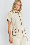 Lula Soul - Reine Short Sleeve Shirt - Vanilla