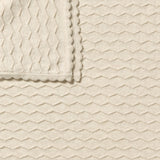 Wilson & Frenchy - Milk Cloud Organic Knitted Chevron Blanket