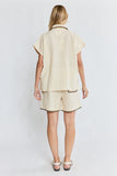 Lula Soul - Reine Short Sleeve Shirt - Vanilla