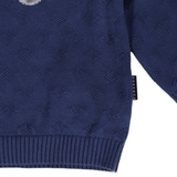 Korango - Truck Applique Knit Sweater - Navy