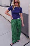 Ceres Life - The Lounge Pant - Basil Stripe