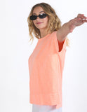 Foxwood - Allison Tee - Neon Peach