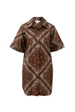 Ceres Life - Sara Mini Shirt Dress - Bandana Print