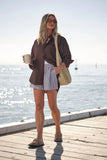 Ceres Life - Peta Oversized Shirt - Chocolate