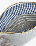 Elms + King - Bowery Wallet - Silver Crinkle