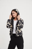 Tirelli - Reversible Print Puffer Jacket - Black/Cream Print