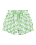 Bebe - Festive Gingham Shorts - Green Gingham