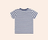 Huxbaby - Stripe Festive Huxbear Tee - Ink/Almond Milk