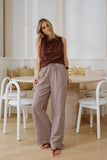 Ceres Life - Resort Pant - Chocolate Gingham