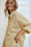 Ceres Life - Peta Oversized Shirt - Faded Sun Check