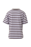 Ceres Life - Stevie Slouchy Tee - Brunette / Orchid Stripe