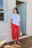 Ceres Life - Demi Barrel Jeans - Crimson