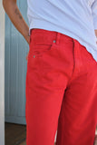 Ceres Life - Demi Barrel Jeans - Crimson