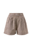 Ceres Life - Mila Shorts - Chocolate Gingham