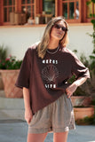 Ceres Life - Mila Shorts - Chocolate Gingham