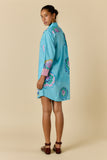 Ruby Yaya - Neon Fleur Shirtmaker Dress - Blue