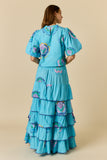 Ruby Yaya - Neon Fleur Top - Blue