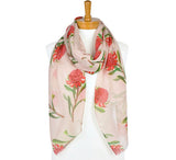 Australiana Gifts Co - Beige Waratah Scarf - 9