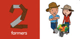 George The Farmer Book - Numbers on the Farm Board Book (2022 Edition)