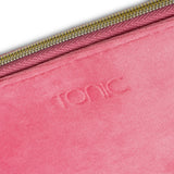 Tonic Lux Velvet Clutch - Coral