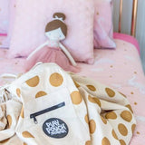 Play Pouch  - Glitter Gold Dots - Large