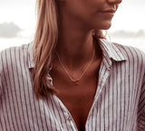 Mother & Child Necklace - Sterling Silver with Rose Gold